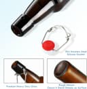 Thumbnail 4 de YEBODA 12 oz Amber Beer Bottles with Flip Caps 🍺