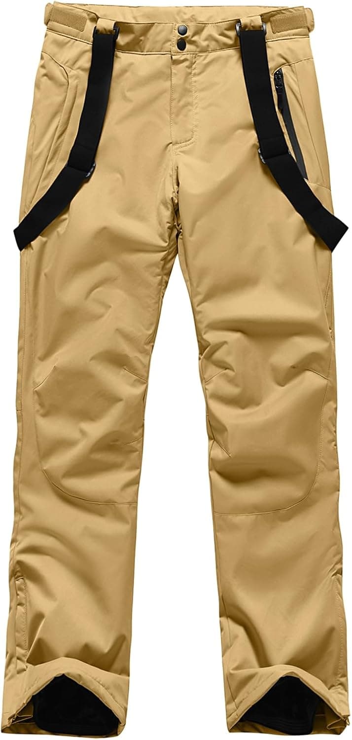 YEEFINE Men's Snow Ski Pants Insulated Waterproof Bibs 🎿