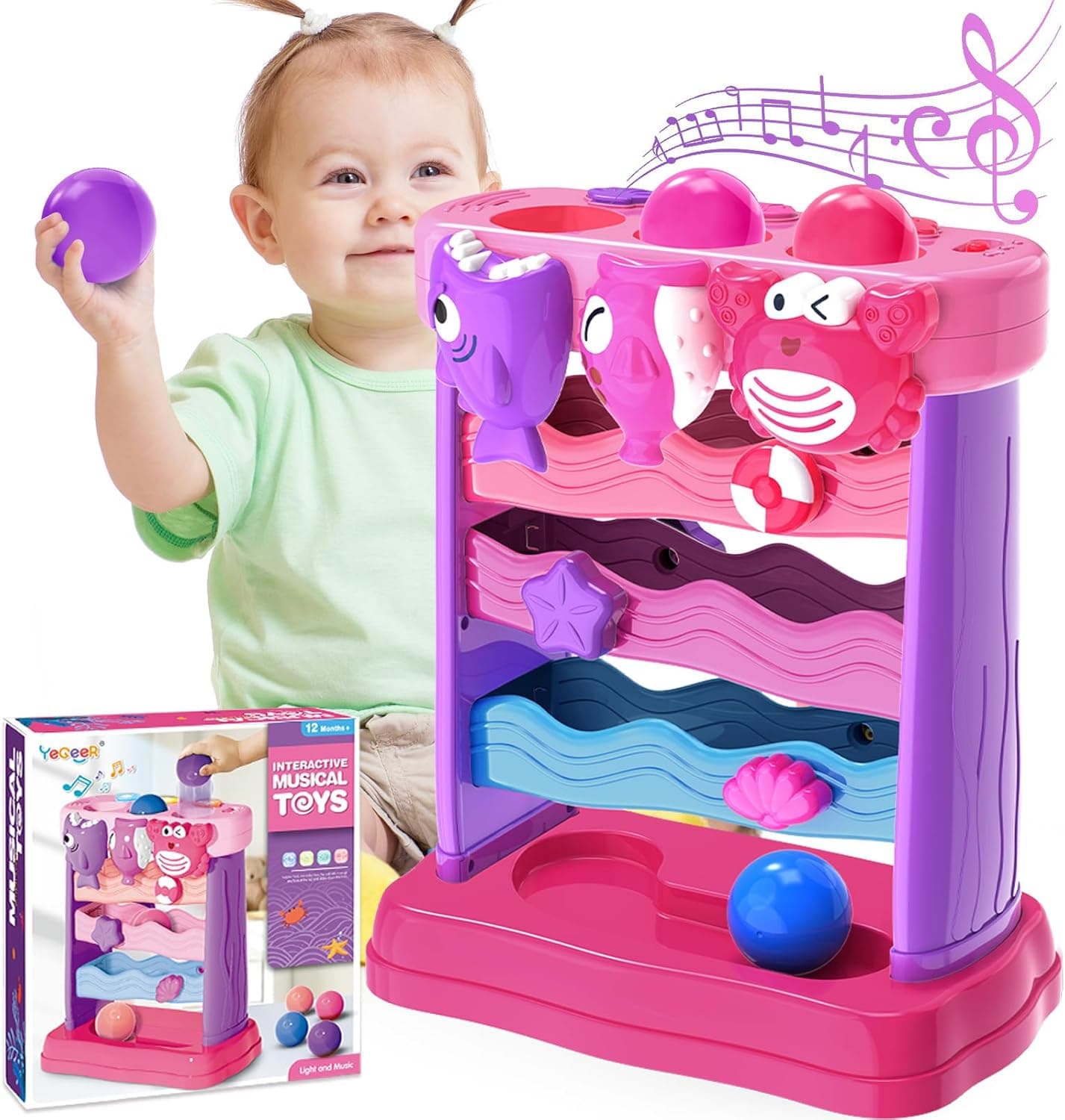 YEGEER Musical Toddler Toy for 1-2 Years 🎁