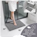 Thumbnail 1 de Yimobra 32x20 Inch Chenille Bath Mat, Non-Slip 🚿
