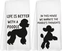 Thumbnail principal de Yorhifa Poodle Gifts Kitchen Towels Set of 2 🧼