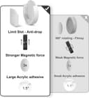 Thumbnail 1 de YYILIS Magnetic Remote Control Holder Wall Mount, 4-Pack 🎧