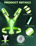 Thumbnail 5 de Zacro LED Reflective Running Vest with 5 Lights 🏃♂️