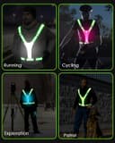 Thumbnail 6 de Zacro LED Reflective Running Vest with 5 Lights 🏃♂️