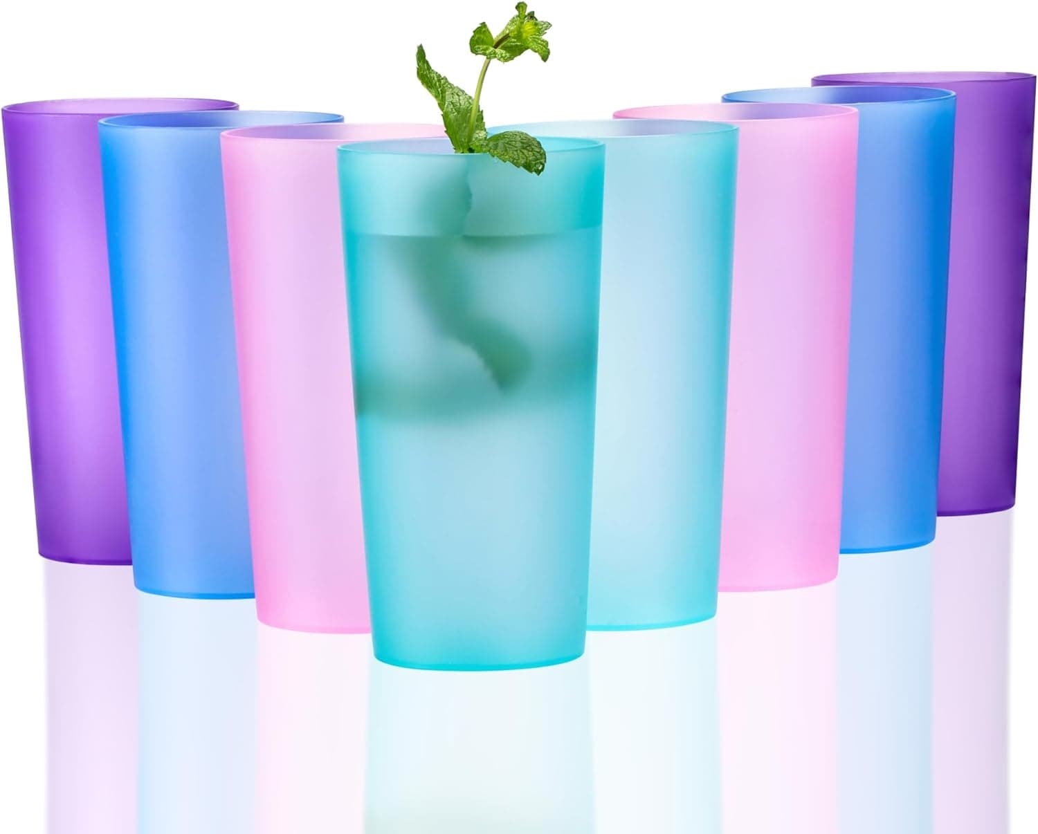 ZAINCA 26 oz Plastic Drinking Glasses set of 12 🥤