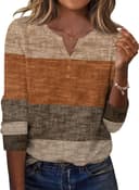 Thumbnail 5 de Zeagoo V-Neck Long Sleeve Shirt for Women 👚