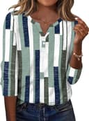 Thumbnail 6 de Zeagoo V-Neck Long Sleeve Shirt for Women 👚