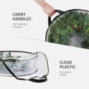 Thumbnail 3 de ZOBER 30 Inch Wreath Storage Bag 2-Pack 🎁