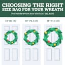 Thumbnail 6 de ZOBER 30 Inch Wreath Storage Bag 2-Pack 🎁