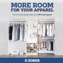 Thumbnail 4 de ZOBER Black Velvet Hangers, 50-Pack ⚙️