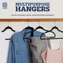 Thumbnail 5 de ZOBER Black Velvet Hangers, 50-Pack ⚙️