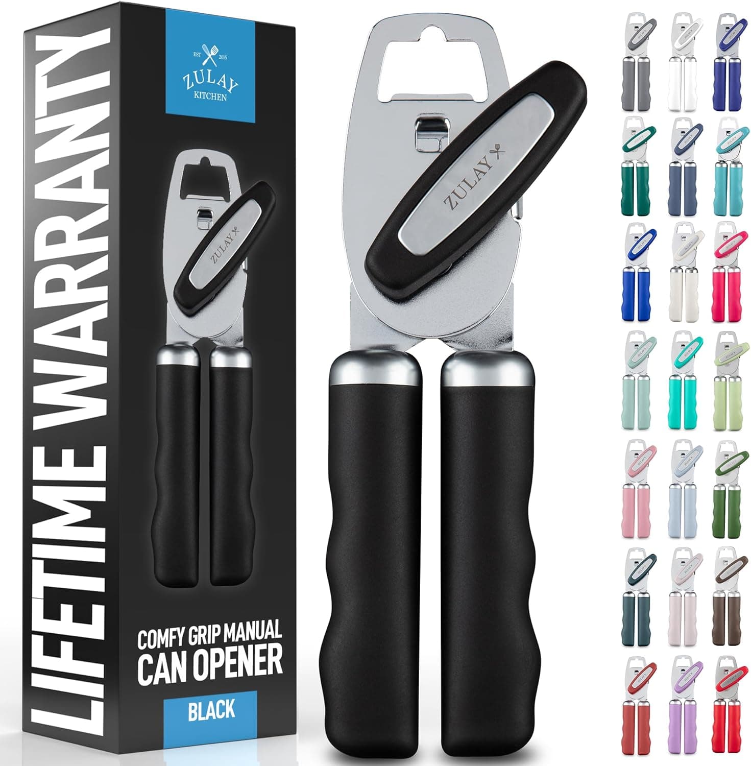 Zulay Kitchen Heavy Duty Can Opener with Bottle Opener 🍴