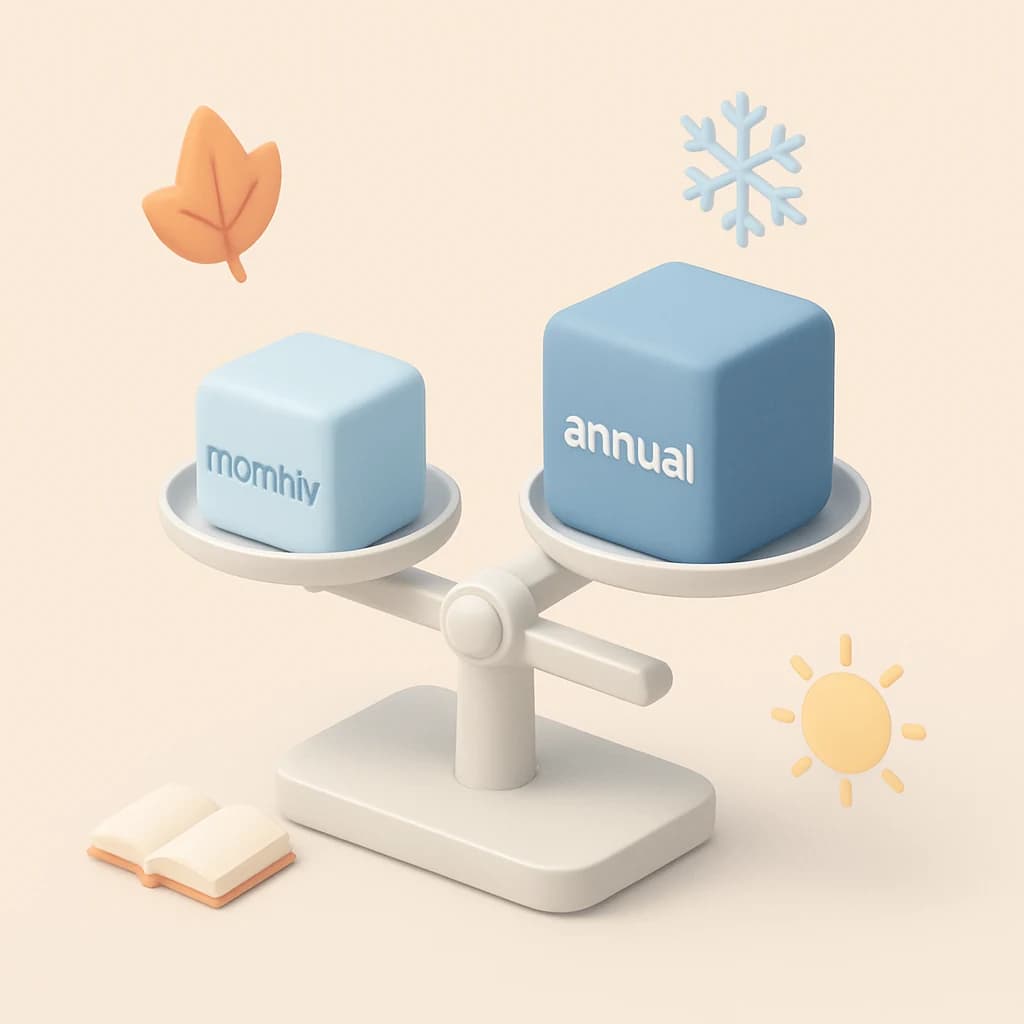 Ilustración de comparación de planes