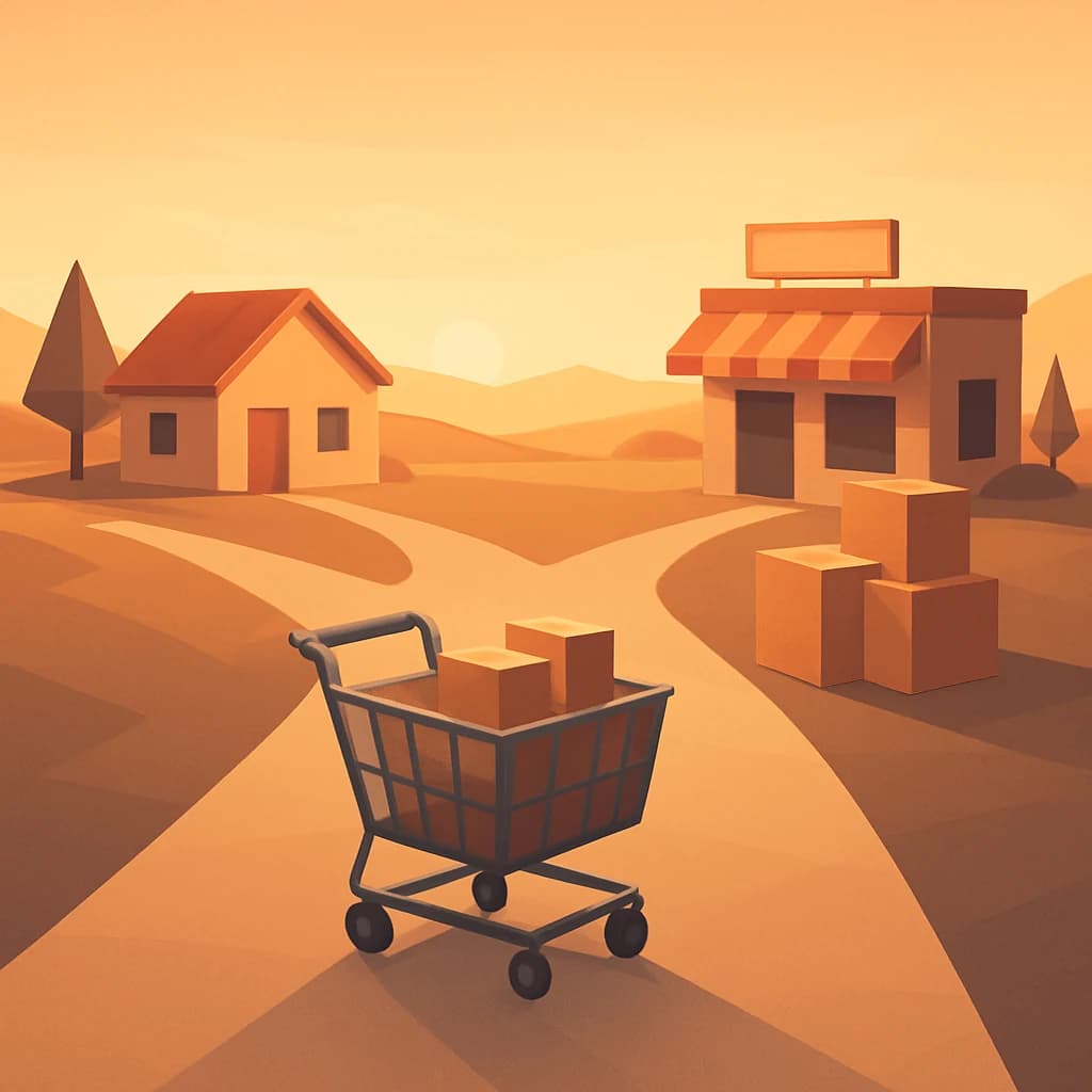 Ilustración de flujo de decisión para elegir canal de envío