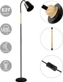 Thumbnail 1 de ANTENLICHT VILI Stehlampe 159 cm, E27 Leselampe đź’ˇ