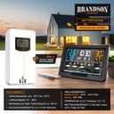 Thumbnail 2 de Brandson Wetterstation WLAN mit Außensensor 🌤️