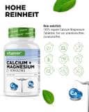 Thumbnail 2 de Calcium 800 mg + Magnesium 400 mg (2 Tabletten) - 365 Tabletten - 6 Monatsvorrat - Kalzium + Magnesium-Komplex im 2:1 Verhältnis - Vegan - Hochdosiert
Calcium 800 mg + Magnesium 400 mg (2 Ta…