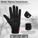 Thumbnail 2 de Cevapro Fahrradhandschuhe Warme Winterhandschuhe wasserdichte Touchscreenhandschuhe ⌚