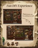 Thumbnail 4 de Cutefun Book Nook Kit DIY Miniaturhaus 3D Holzkaffee ⌚