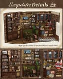 Thumbnail 6 de Cutefun Book Nook Kit DIY Miniaturhaus 3D Holzkaffee ⌚