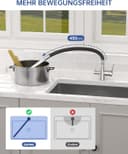 Thumbnail 3 de DAYONE 3‑Wege Wasserhahn Schwarz 360° drehbar 🚰