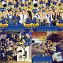 Thumbnail 4 de Geburtstagsdeko Blau Gold Party-Set đ