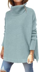 Thumbnail 5 de Hormtaer Damen Rollkragenpullover Grobstrickgroßes Oversized Strickpullover 📷