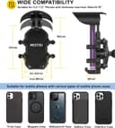 Thumbnail 3 de iMESTOU Motorrad-Telefonhalterung Anti-Vibration, für 12–32 mm Lenker 5,4"–7,0" 📷