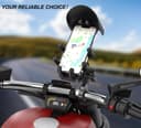 Thumbnail 6 de iMESTOU Motorrad-Telefonhalterung Anti-Vibration, für 12–32 mm Lenker 5,4"–7,0" 📷