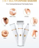 Thumbnail 2 de 3‑in‑1 Damenrasierer elektrisch, wasserdicht ⌚