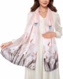 Thumbnail 6 de KALOEY Seidenschal 100% Seide 55×173 cm 🧣