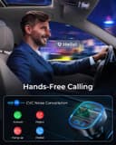 Thumbnail 5 de LENCENT Bluetooth FM-Transmitter fürs Auto mit 2 USB 🎧