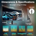 Thumbnail 5 de Minifire Curved Monitor 27" 100 Hz PC-Bildschirm ⌚