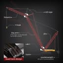 Thumbnail 2 de Mould King 17015 Technik Kran 188cm Raupenkran 6 Motoren 4318 Teile ⌚