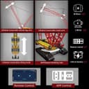 Thumbnail 3 de Mould King 17015 Technik Kran 188cm Raupenkran 6 Motoren 4318 Teile ⌚