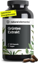 Thumbnail principal de natural elements Grüntee Extrakt 180 Kapseln — 1998 mg Tagesdosis 🍀