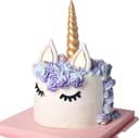 Thumbnail principal de Opret Gold Einhorn Kuchen Topper – 5 Stk. 🎂