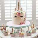 Thumbnail 4 de Opret Gold Einhorn Kuchen Topper – 5 Stk. 🎂