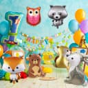 Thumbnail 3 de OSDUE Folienballon Waldtiere 8er Set 🎈