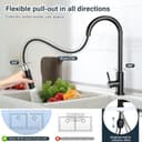 Thumbnail 1 de Schwarz Küchenarmatur 360° drehbar mit Brause 🚰