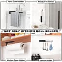 Thumbnail 3 de Schwarz Küchenrollenhalter ohne Bohren ⌚
