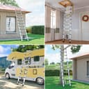 Thumbnail 5 de SIMPDIY Teleskopleiter 3,8 m – Edelstahlleiter 🪜