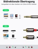 Thumbnail 1 de UGREEN 3,5‑mm‑Klinke auf Cinch Kabel 2 m 🎧