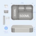 Thumbnail 4 de XJIANFU Brotdose Kinder mit Fächern 1200 ml Bento-Box 📦