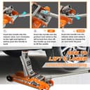 Thumbnail 4 de Donext Cric de Sol en acier 2,5 tonnes đźš§