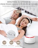 Thumbnail 4 de HOMGEN Machine à bruit blanc 30 sons, 30 niveaux de volume 🎧