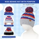 Thumbnail 4 de INSISMY Ensemble Bonnet Écharpe Gants Enfant 3-8 ans ⌚