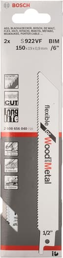Thumbnail 1 de Lame de scie Bosch 2x S 922 VF 150 mm ⚙️