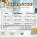 Thumbnail 4 de LLTTEER Housse de Couette Enfant Fille Arc-en-Ciel 90x190đ