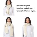 Thumbnail 6 de Loowoko Echarpe femme hiver, 180 x 30 cm ⚙️